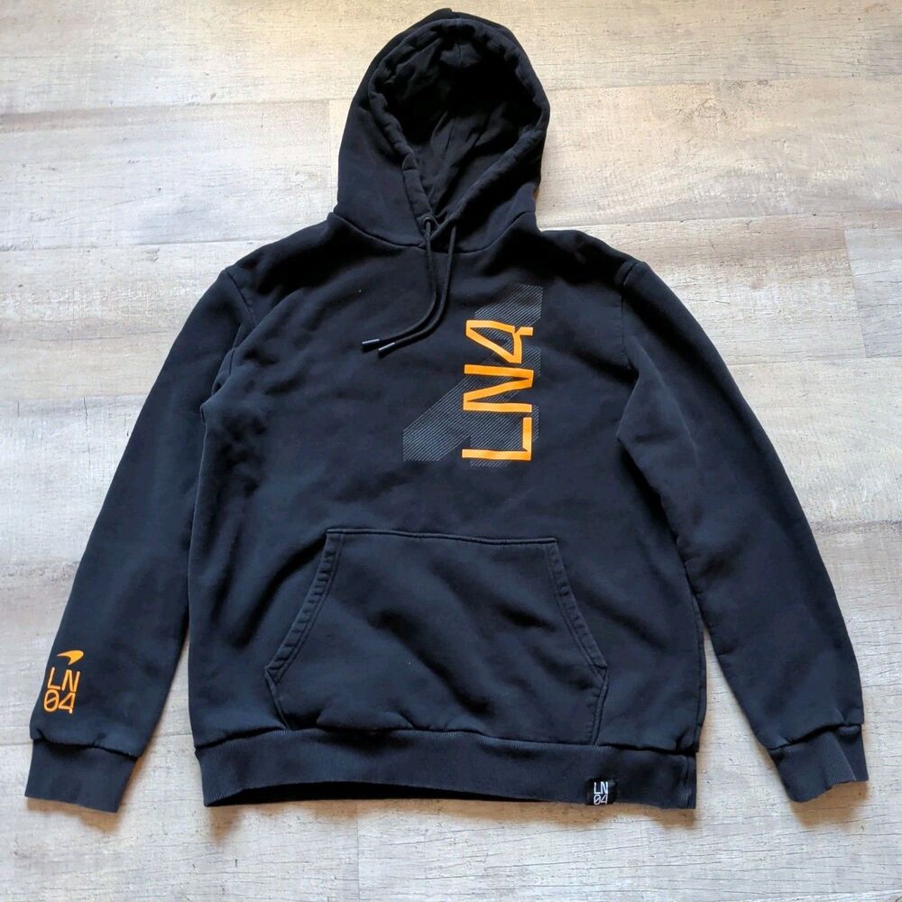 McLaren F1 Team Lando Norris LN4 Hoodie Sweatshirt Black Mens XL Extra Large